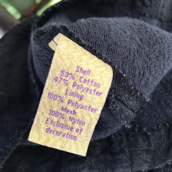 Princess Vera Wang Sleeveless Black Dress Fit & Flare Mesh Zip Back Size 9 - Picture 7 of 8